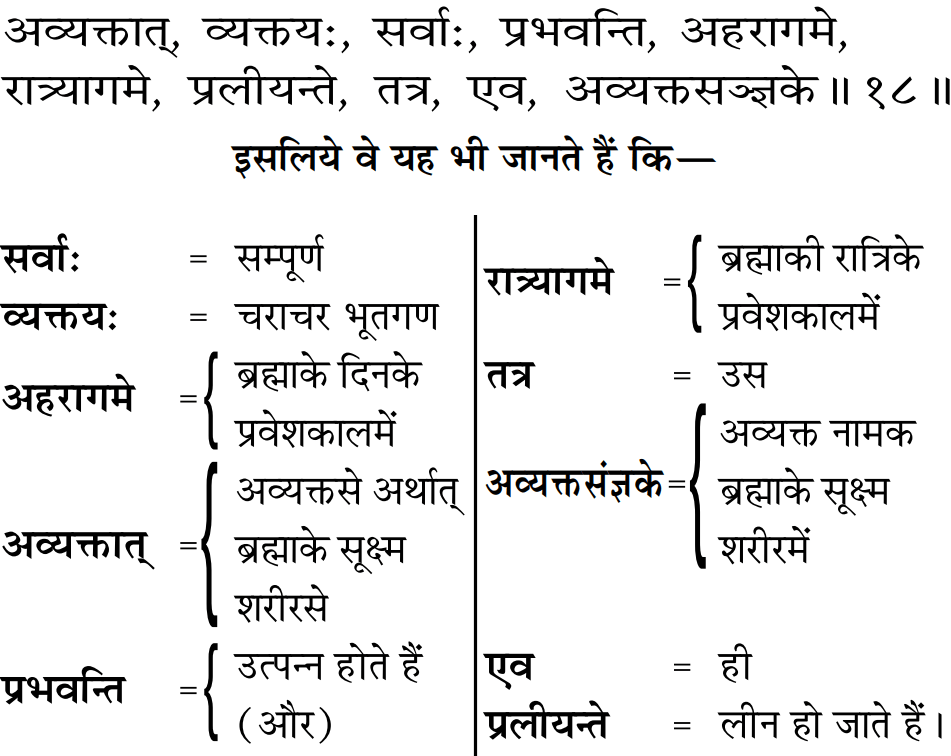 अध्याय 8 श्लोक 18